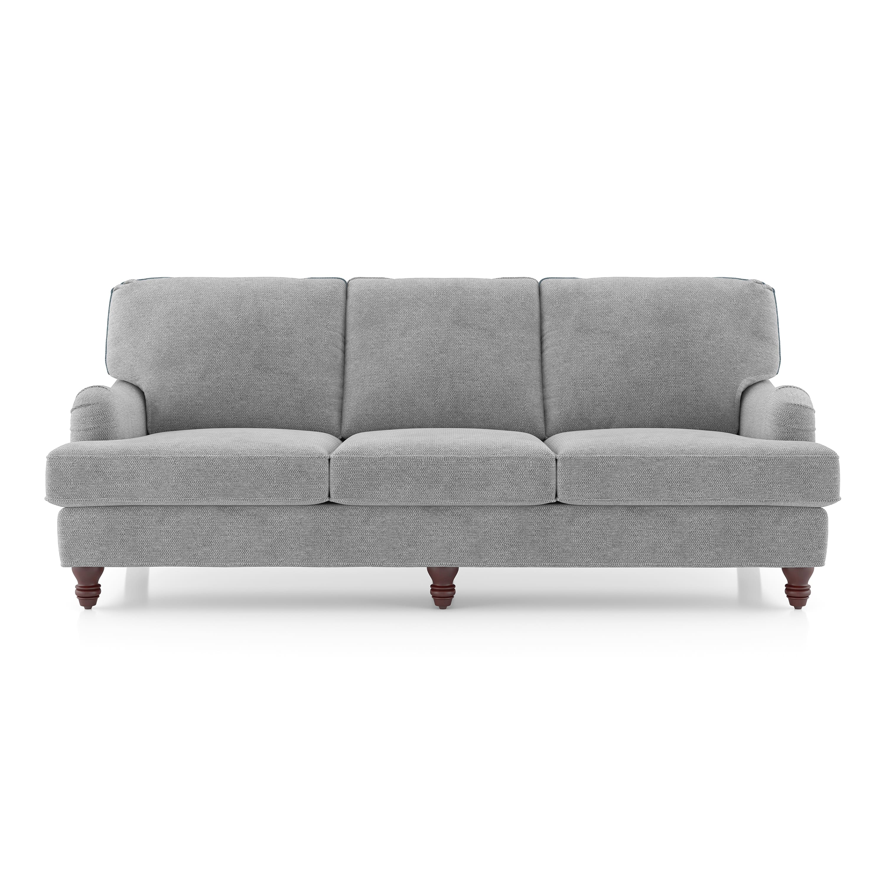 Ophelia 3 Seater Fabric Sofa In Granite Weave