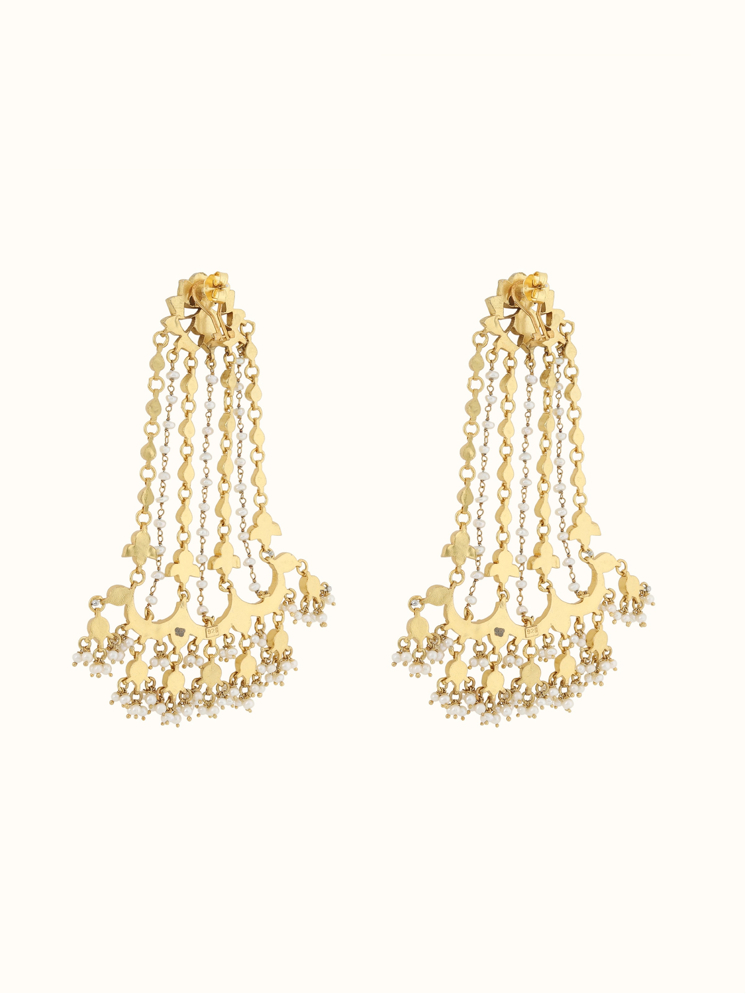 Silver Smithing Chandelier Earrings