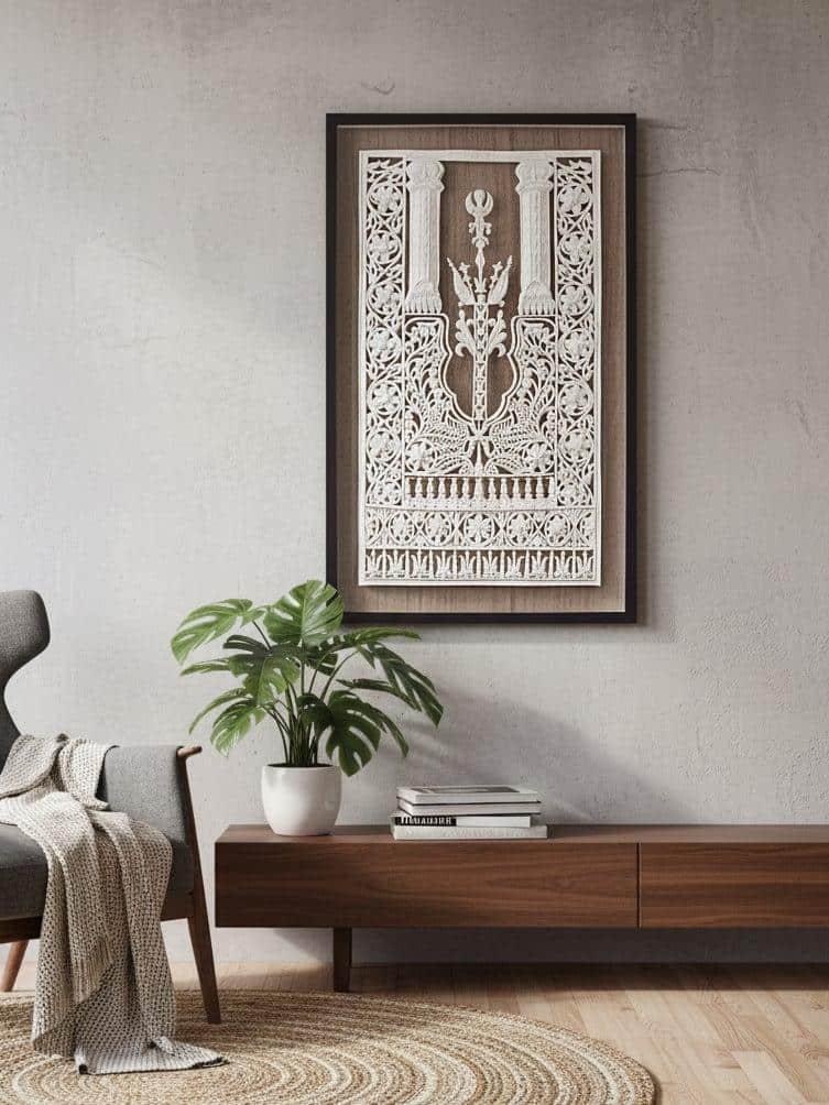 Sholapith Jharokha Wall Hanging