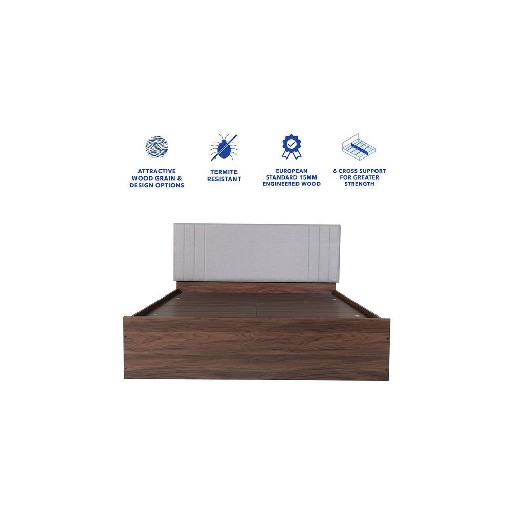 Ananda Bed With Premium Leatherette Fabric And Box Storage Queen Bed