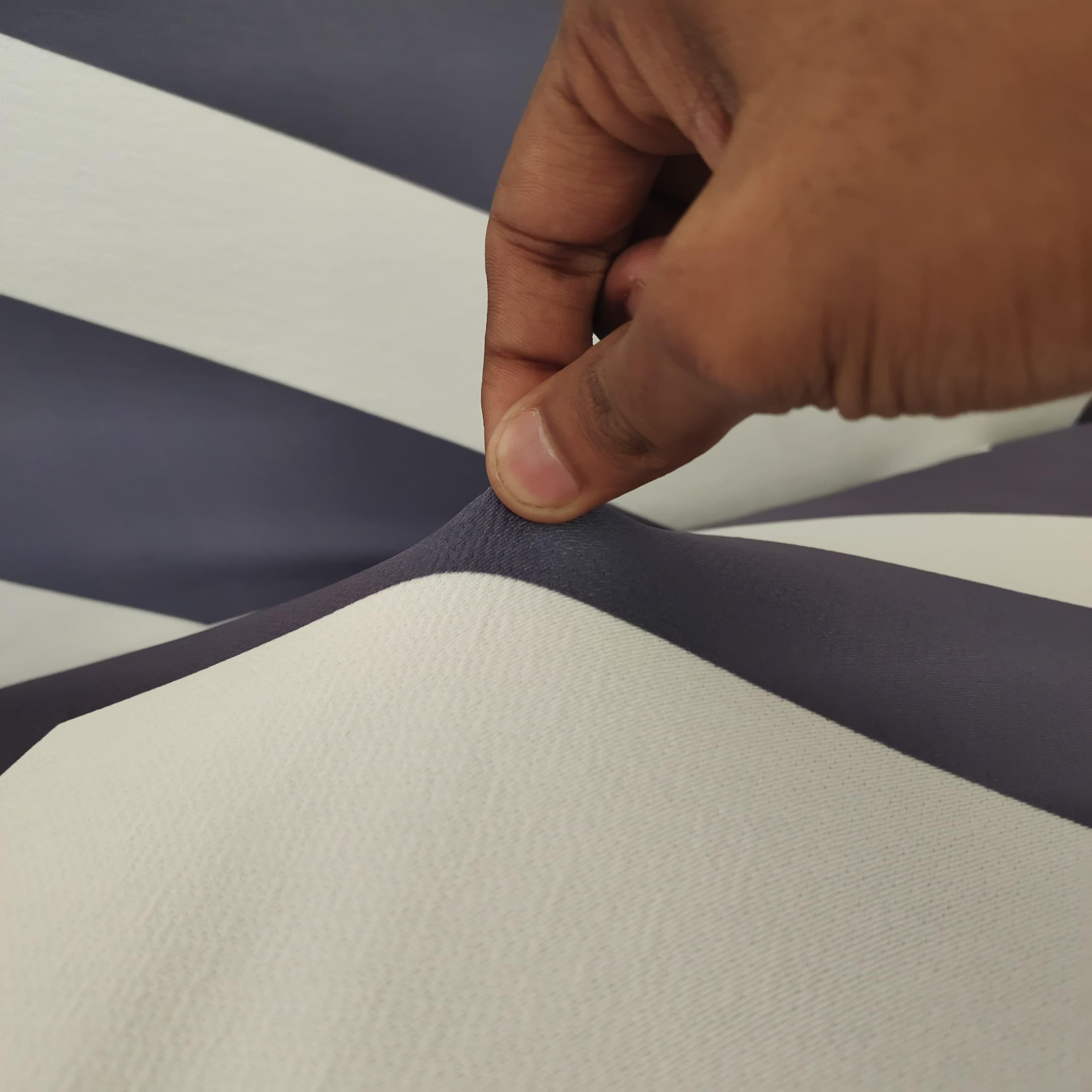 Left Aligned 2 Seater Left Aligned Chaise Grey Line Sofa Cover