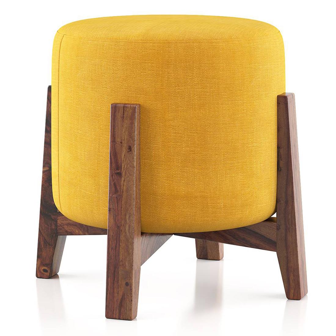 Nicole Stool in Matte Mustard Yellow Colour