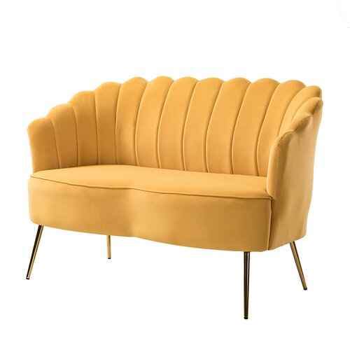 Ukraine Fabric Sofa (Yellow) - Home Lifestylez