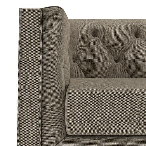 Windsor Premium 3 Seater Fabric Sofa in Mist Brown Colour
