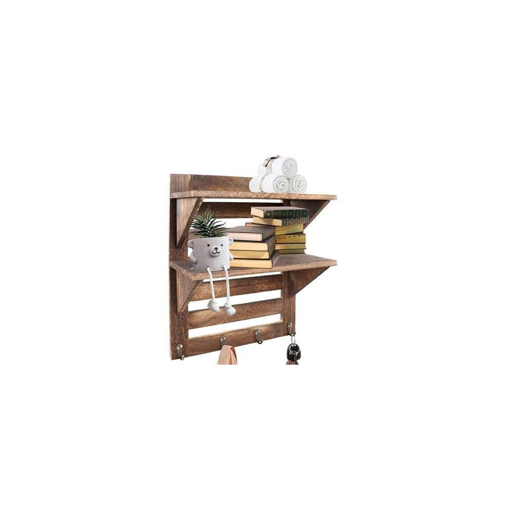 WOODENMOOD Rectangular Wall Rack