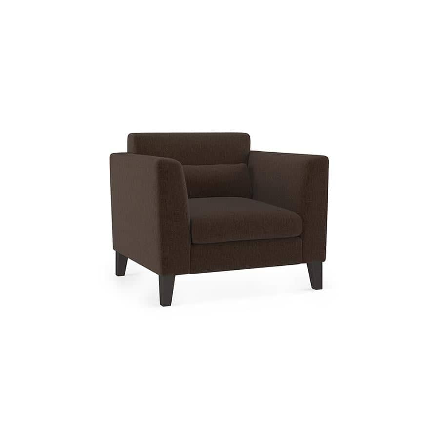 Lewis 1 Seater Fabric Sofa in Mocha Colour