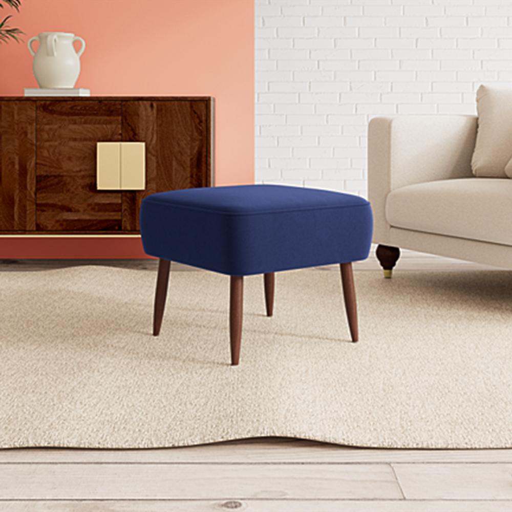 Billie Ottoman Color in Navy Blue - Home Lifestylez