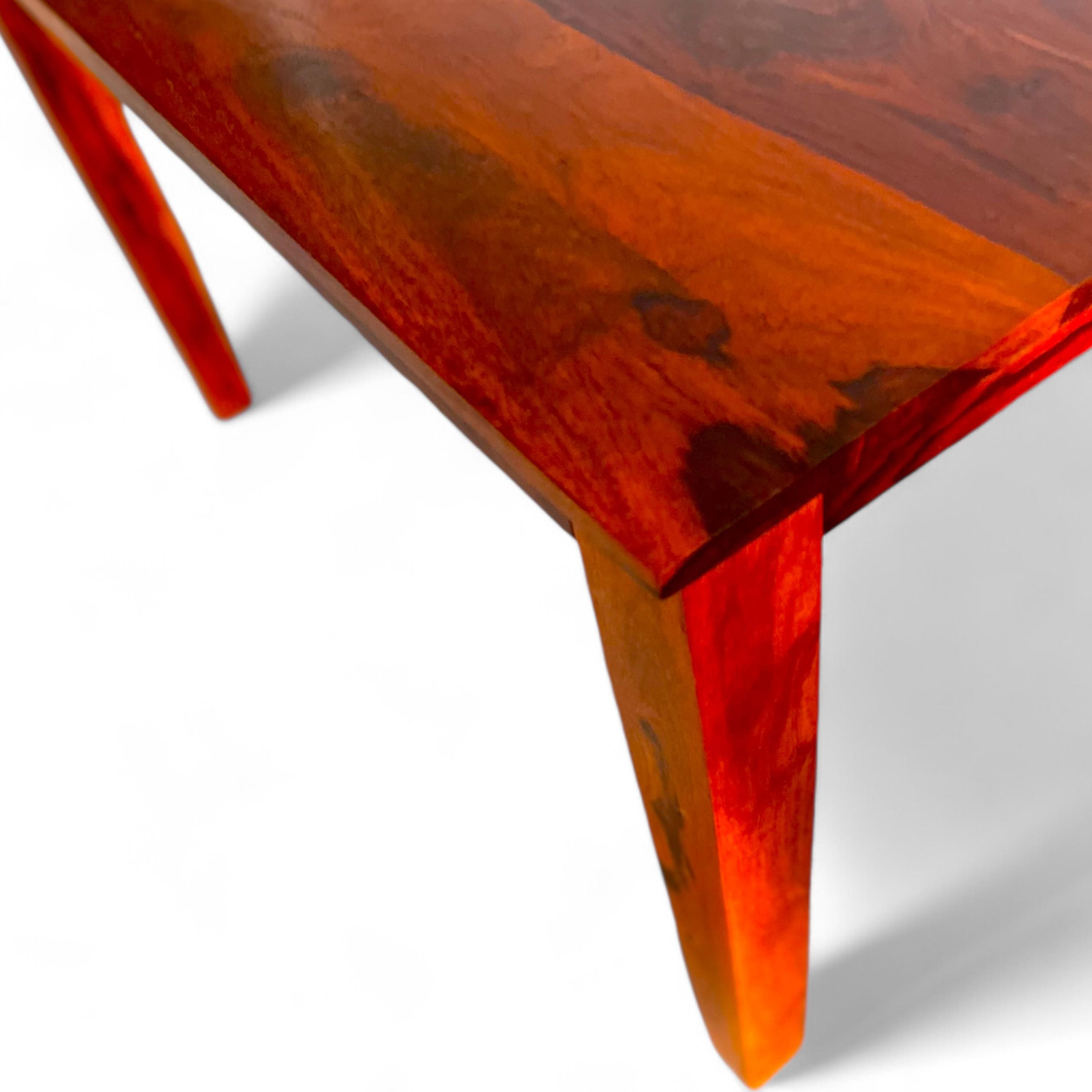 Oakmont Sheesham Wood Dining Table In Honey Finish