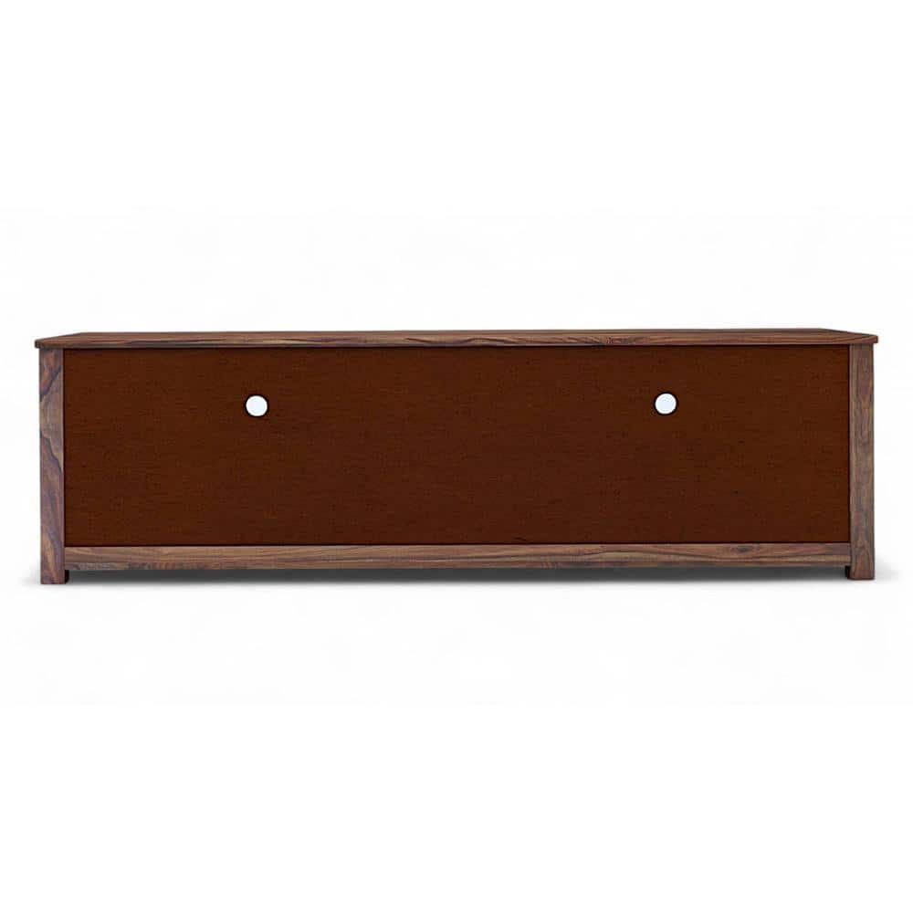 Vintara Sheesham Wood Contemporary TV Entertainment Unit for TV upto 65 inch in TEAK FINISH
