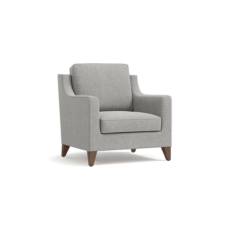 Abbey 1 Seater Fabric Sofa in Vapour Grey Colour