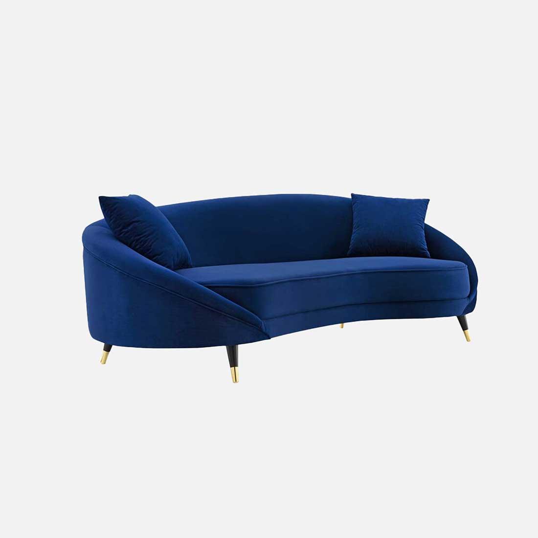 Corpen Fabric Sofa (Navy Blue)