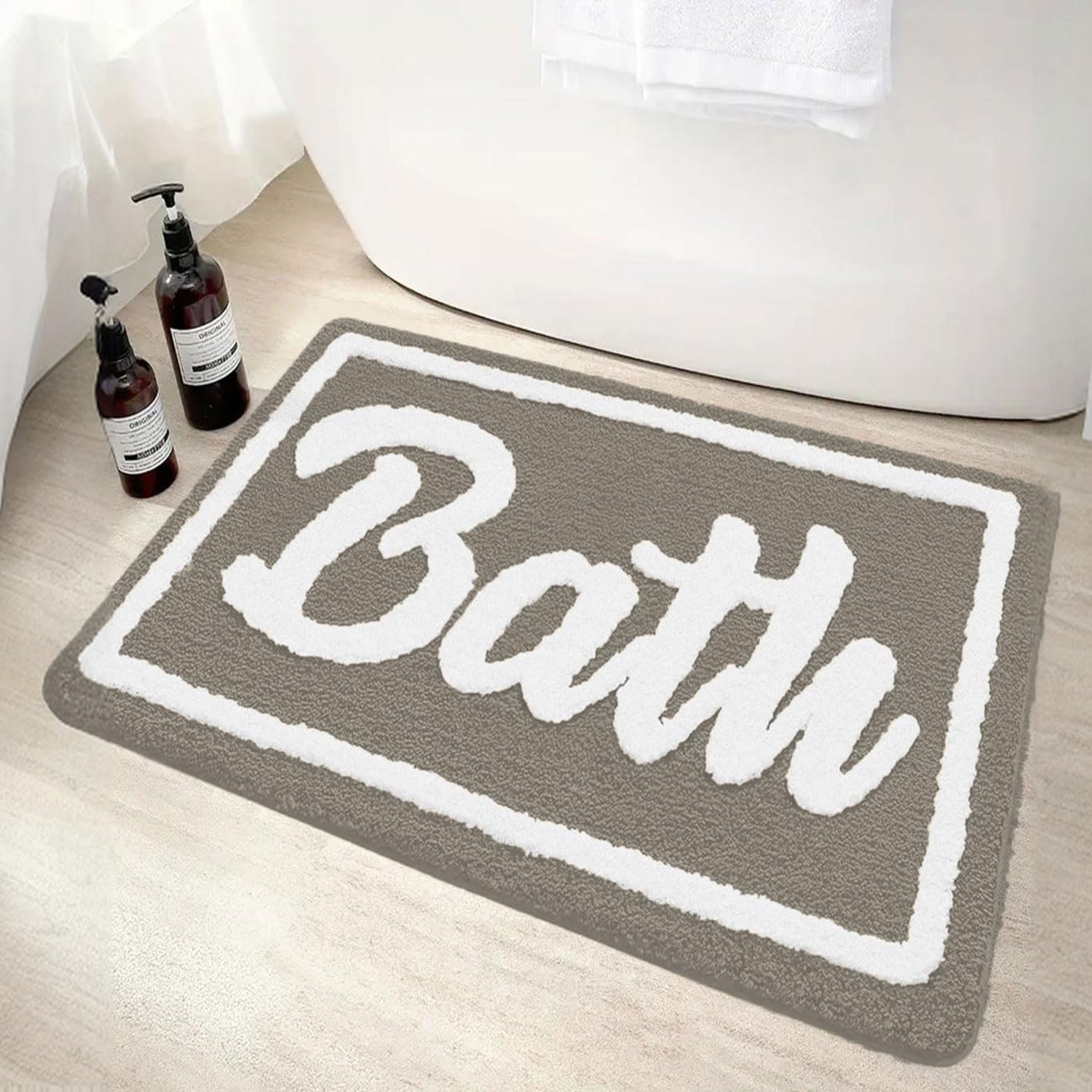 Luxe Home Canada Bath Mat (40x60 cm) Taupe