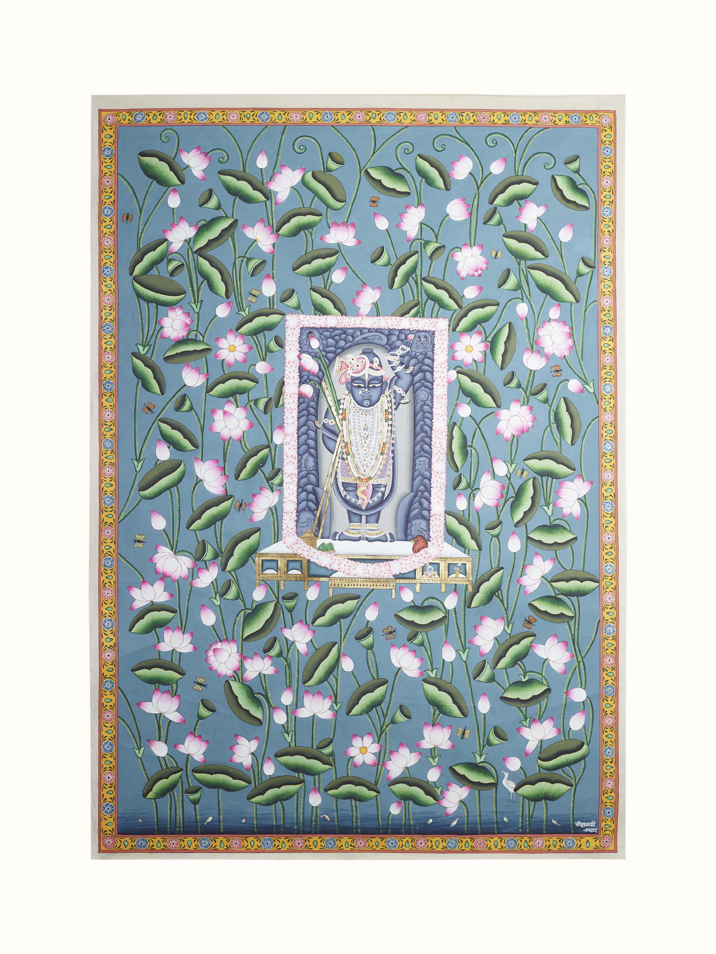 Shrinathji Kamal Talai Pichwai Painting