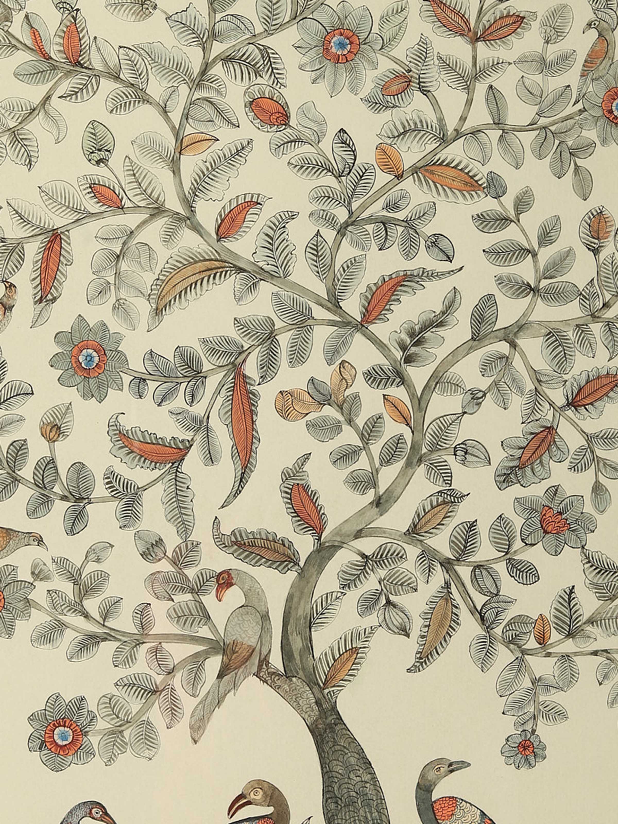 Tree with Birds Miniature Painting