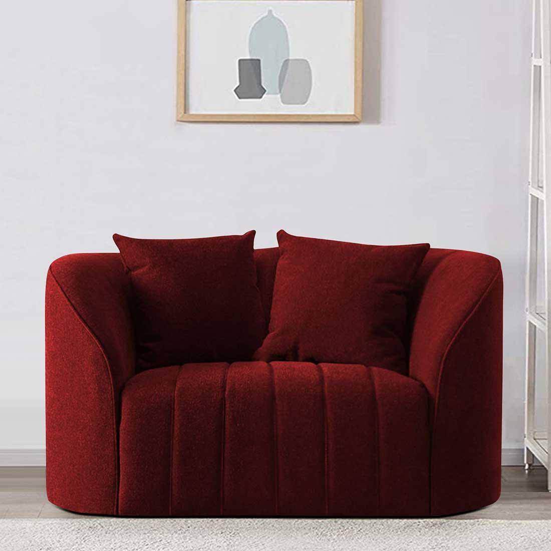 Baiwang Fabric Sofa (Maroon)