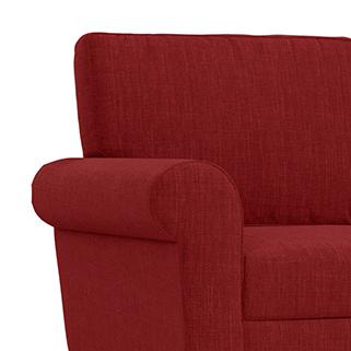 Oxford Sofa Set (Colour : Salsa Red, Cushion : Hard, Seater : 2+1+1)