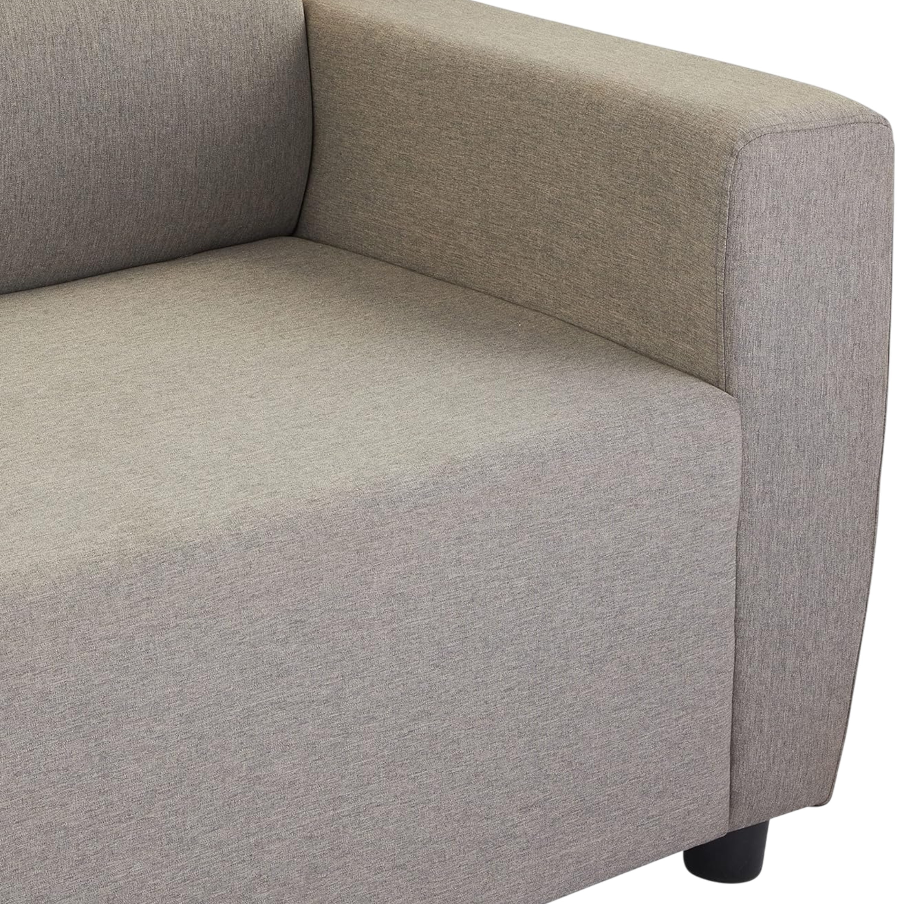 Dayton Pine Wood Contemporary 3+2 Seater Sofa (Caramel Brown Fabric)