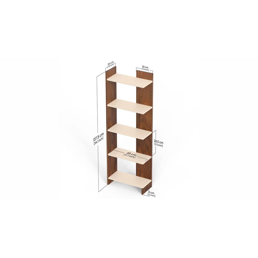 Lagoon Engineered Wood Bookshelf Maple & Beige