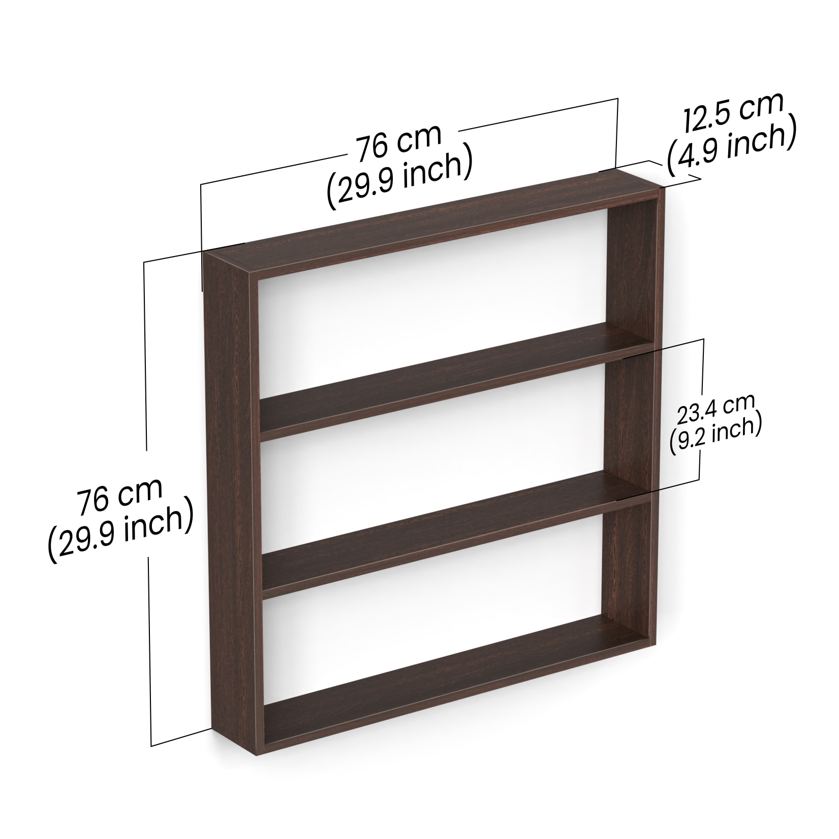 BLUEWUD Jasden Engineered Wood Multipurpose Kitchen Storage Rack Shelf (Wenge)
