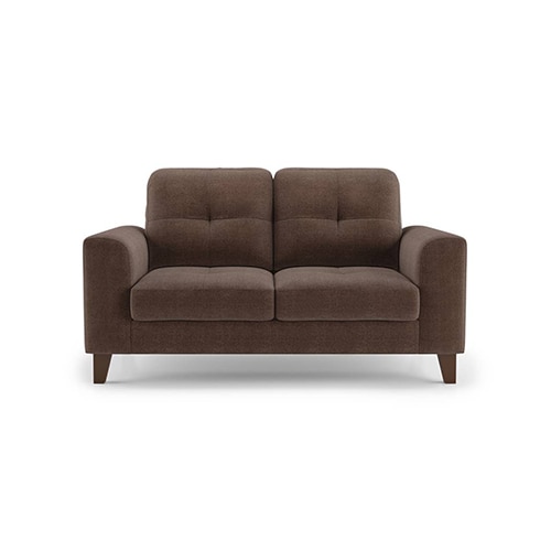 Verona Essential 2 Seater Fabric Sofa in Daschund Brown Colour