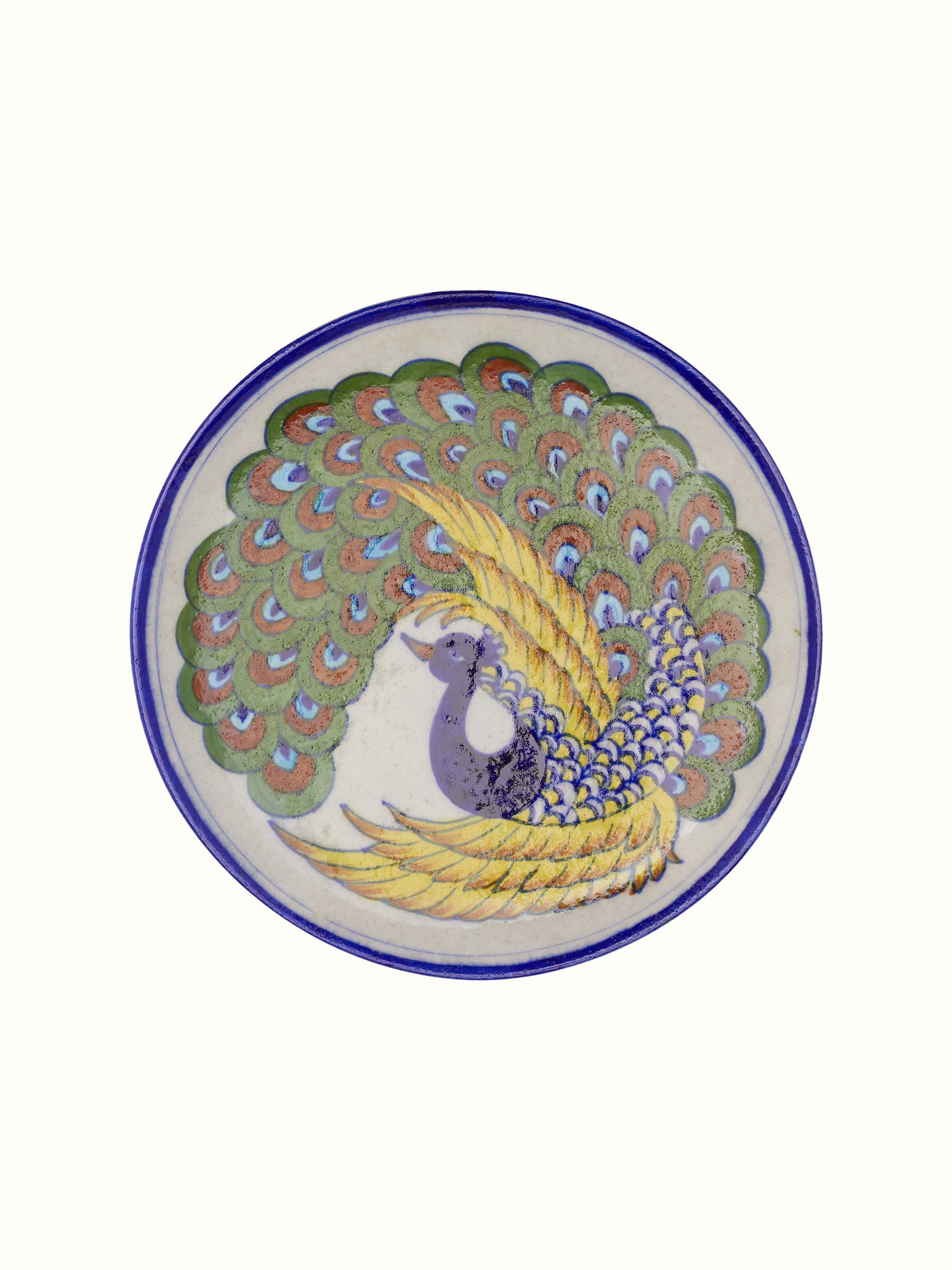 Blue Pottery Ceramic Decorative Plate