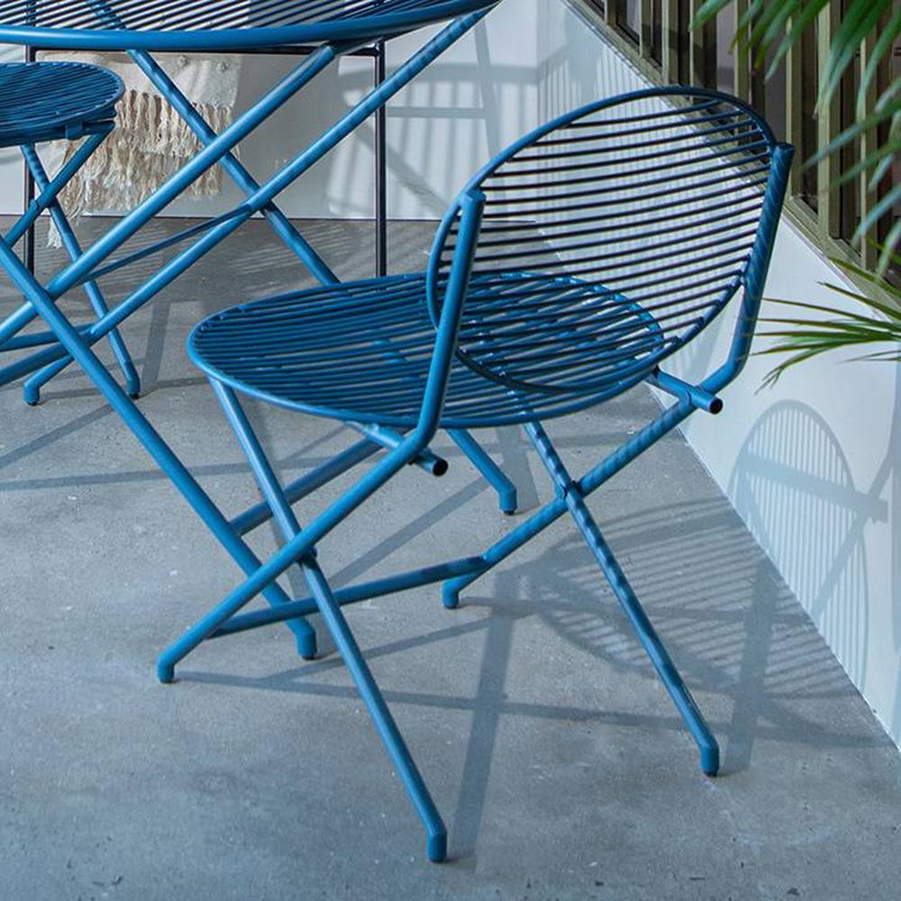 Patio Blue Folding Chair