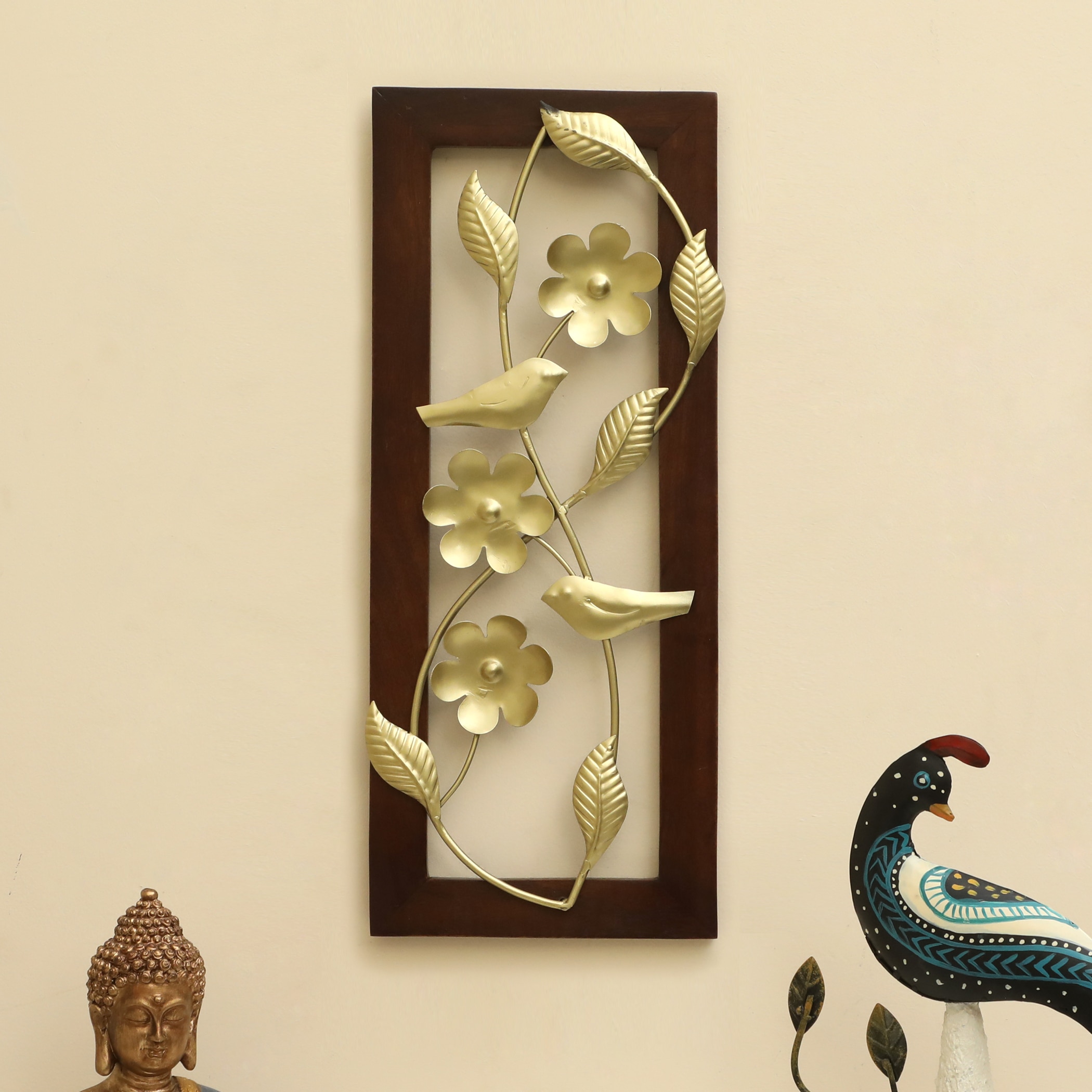 W-Leon Abstract Metal Wall Decor in Multicolor Set of 1