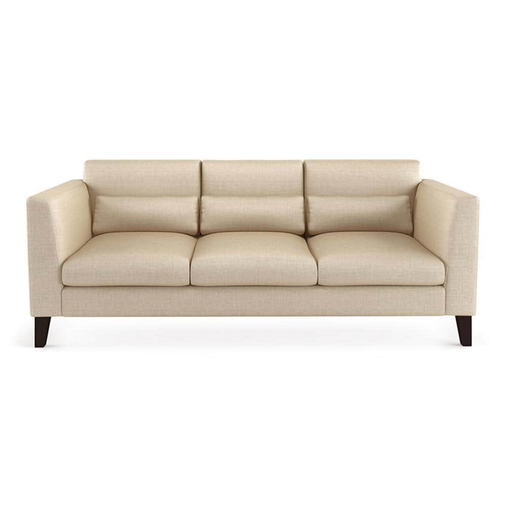 Lewis 3 Seater Fabric Sofa in Pearl Colour