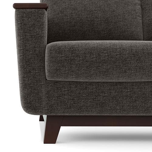Corby Premium 3 Seater Fabric Sofa in Smoke Colour