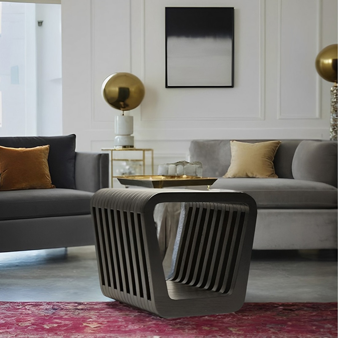 Roset Series Bedside Table in Black