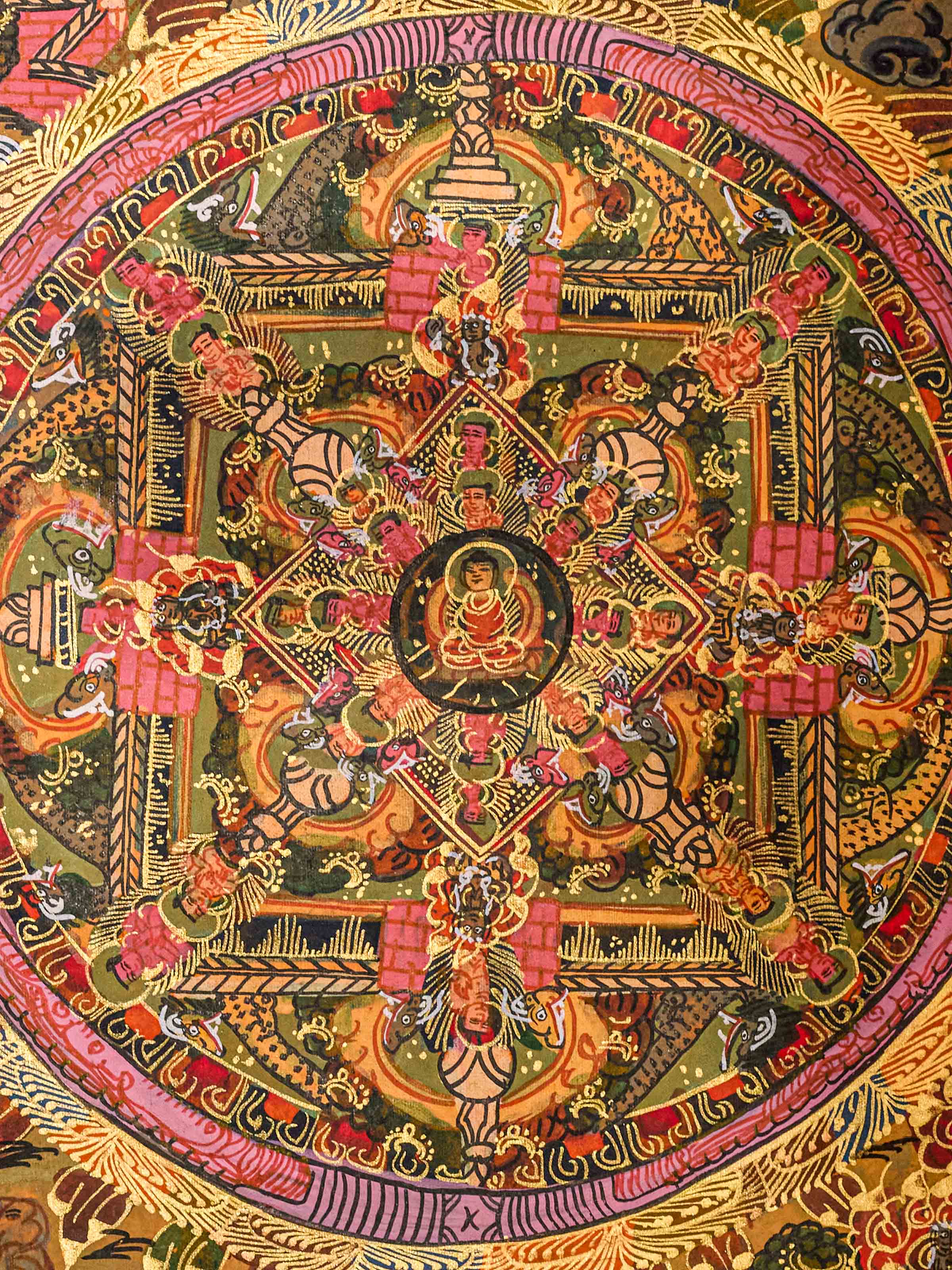 Buddha Mandala Thangka Painting