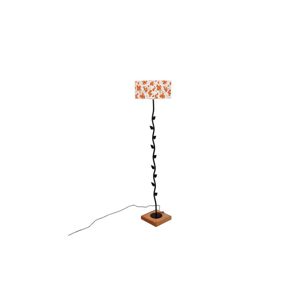 Ellie Multicolour Cotton Shade Floor Lamp