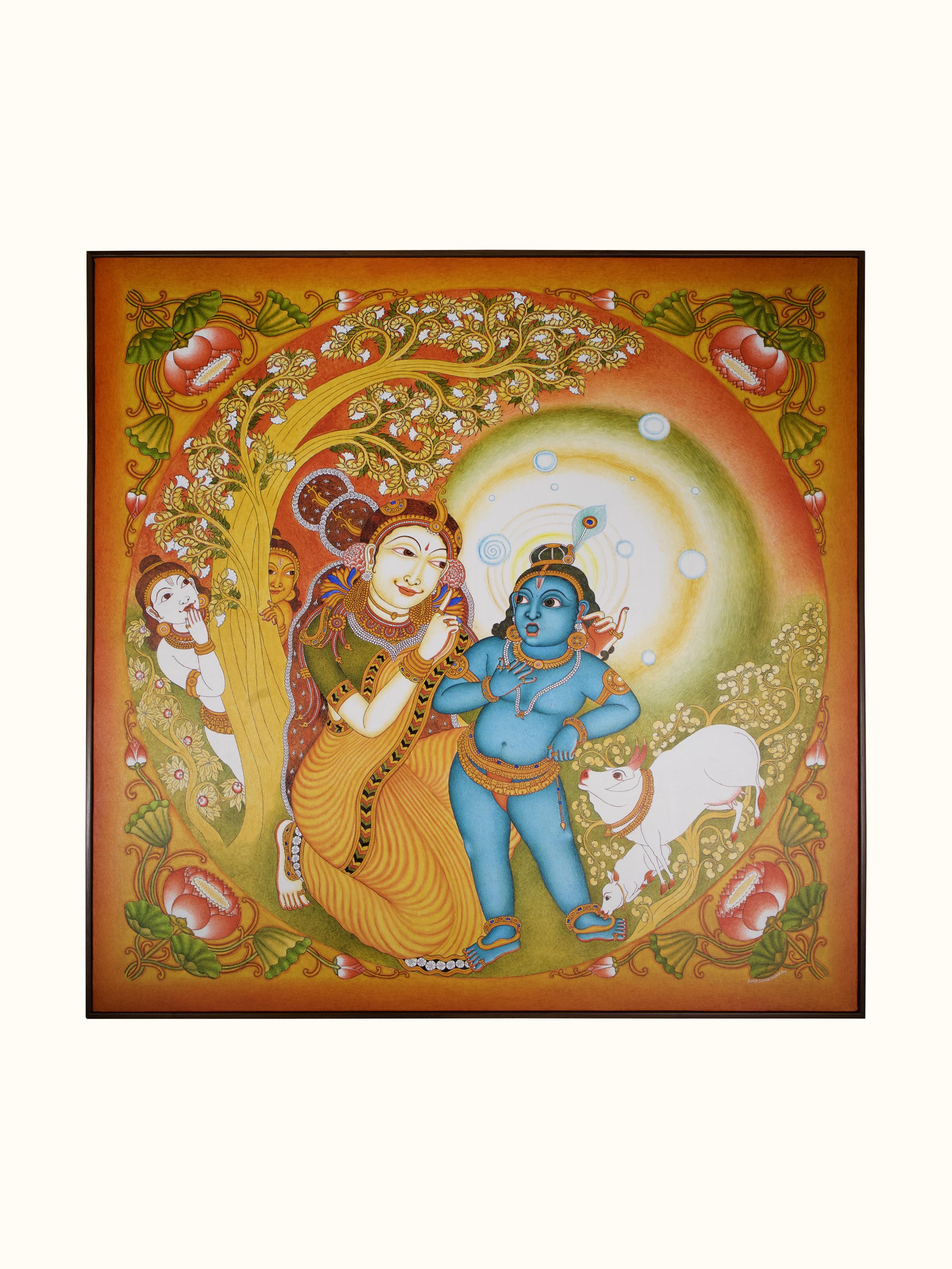 Yashoda Krishna Kerala Mural Painting