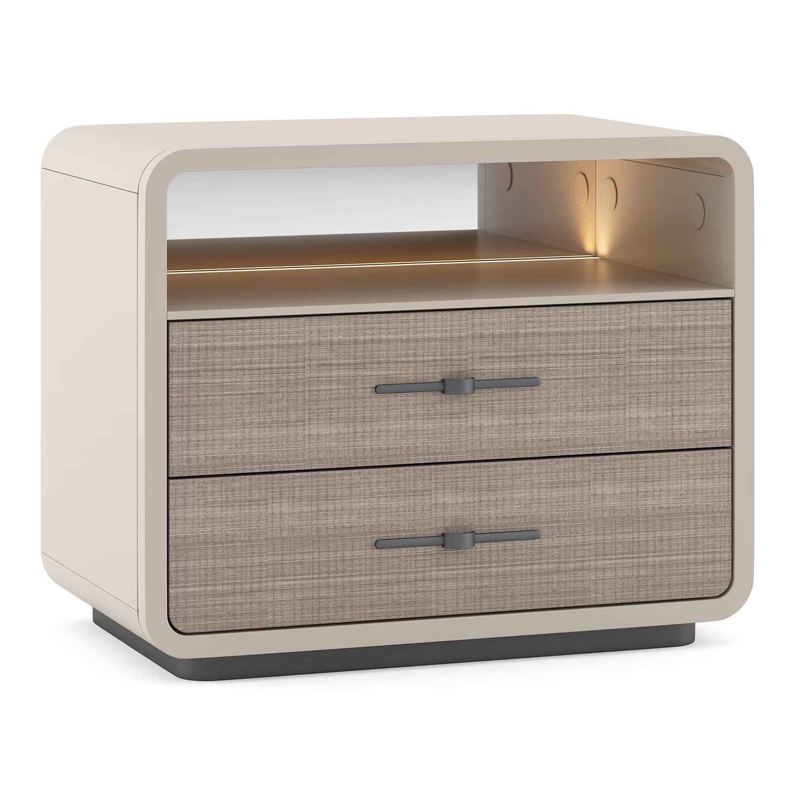 Valeria Upholstered Hydraulic Storage King Bed with 1 Bedside Table