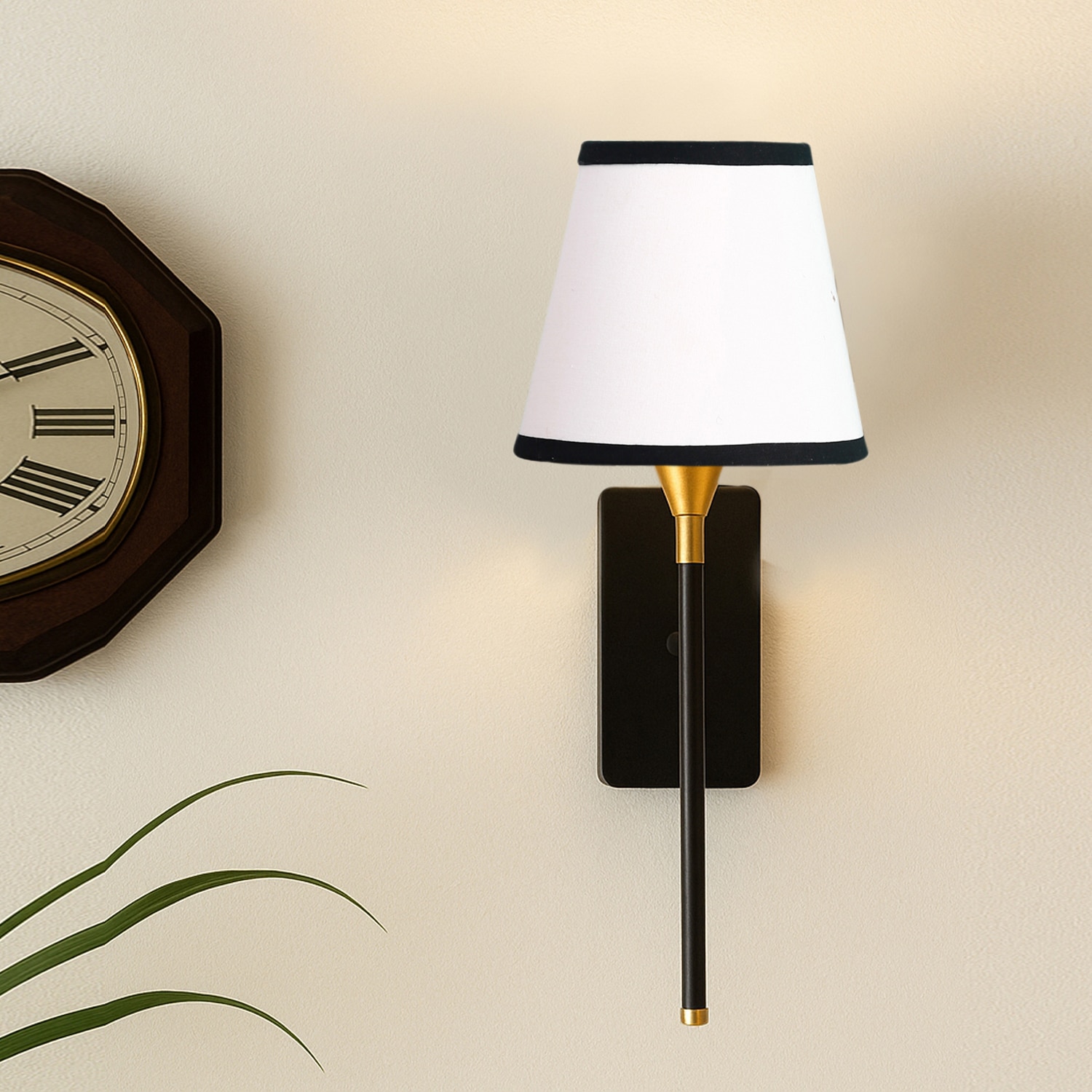 Devansh Metal Electric Wall Light in Black Colour with Multi Shade Count of 1 Light - Devansh