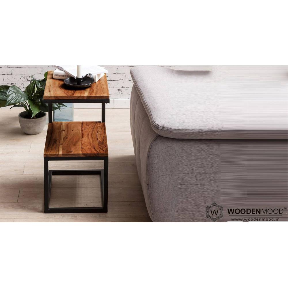 Biren Solid Wood Side Table