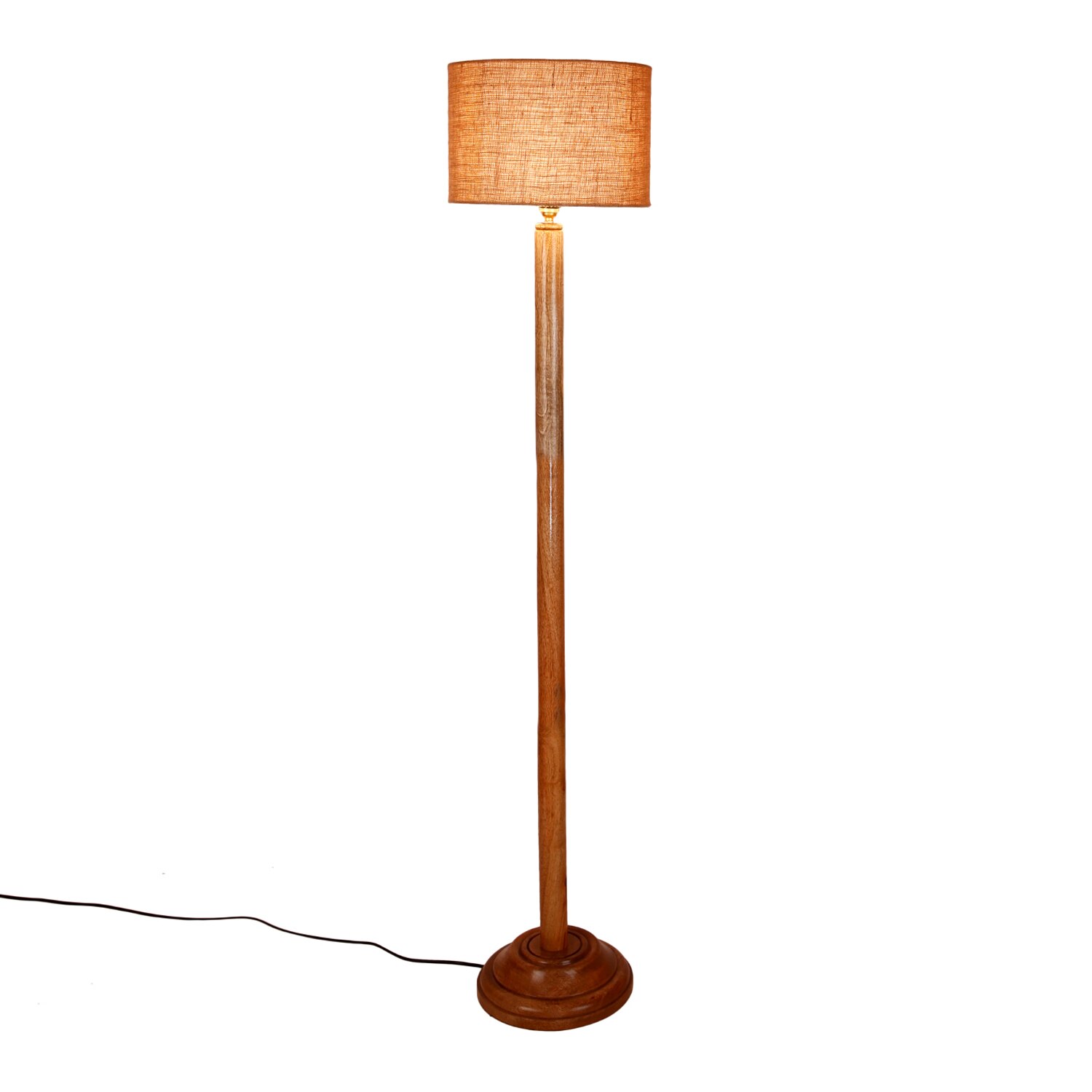 Devansh Wooden Foor Lamp