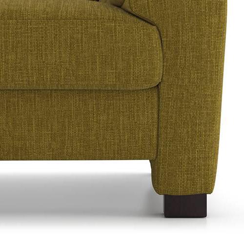 Farina Premium 2 Seater Fabric Sofa in Olive Green Colour