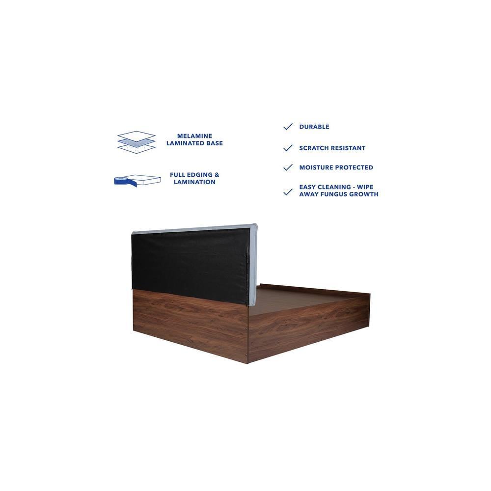 Viveka Bed With Premium Leatherette Fabric And Box Storage Queen Bed