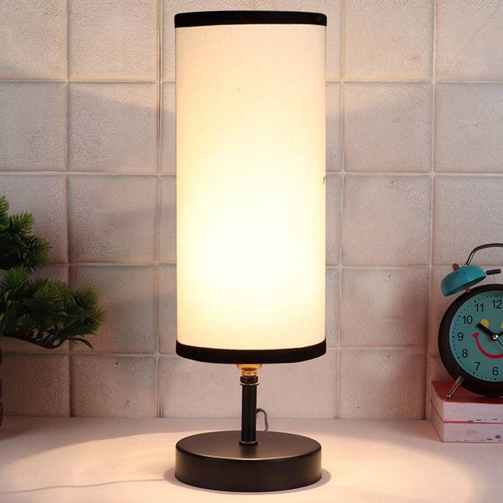 Mackenzie Iron Table lamp with Multicolor cotton Shade