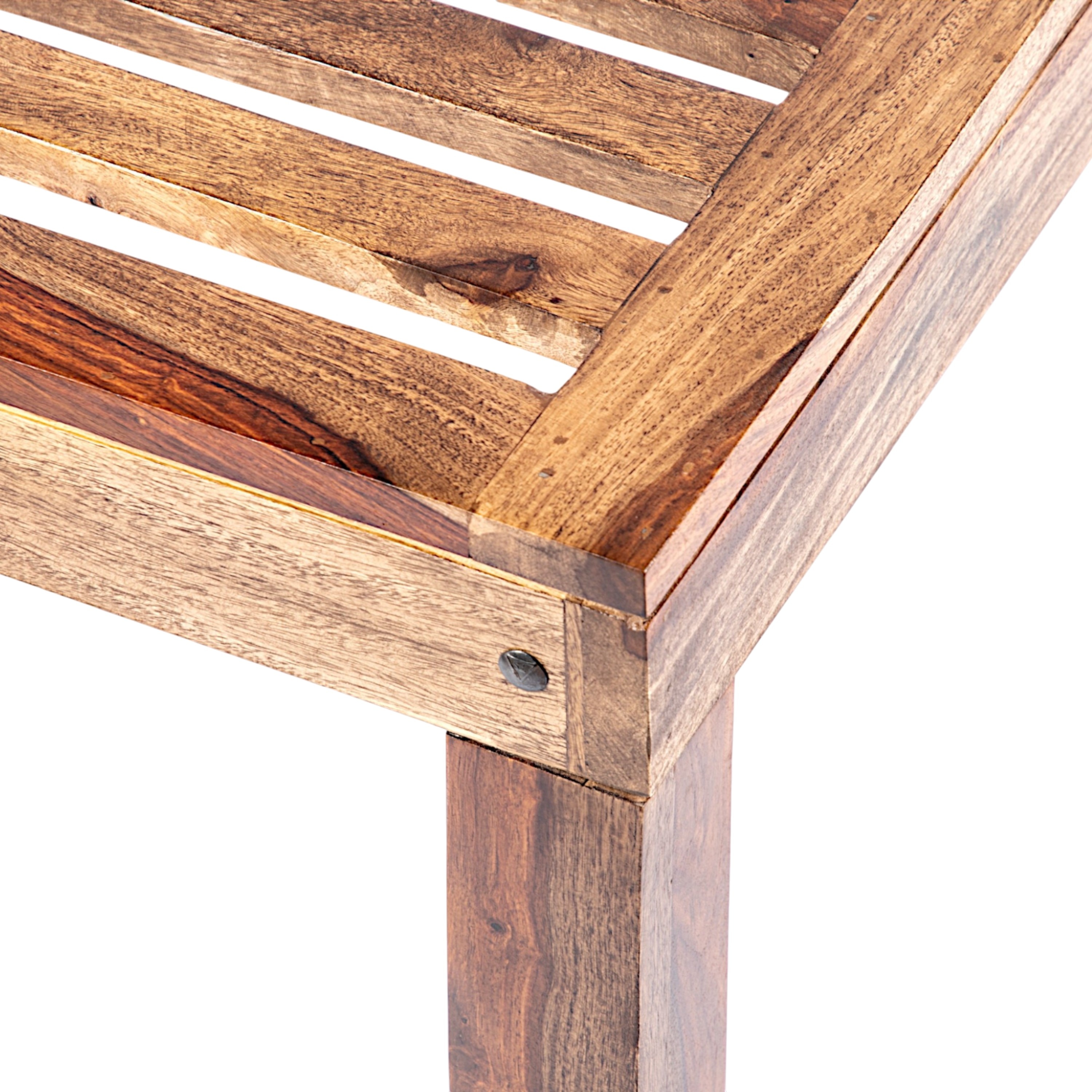 Sydney Sheesham Wood Coffee Table In Teak Finish