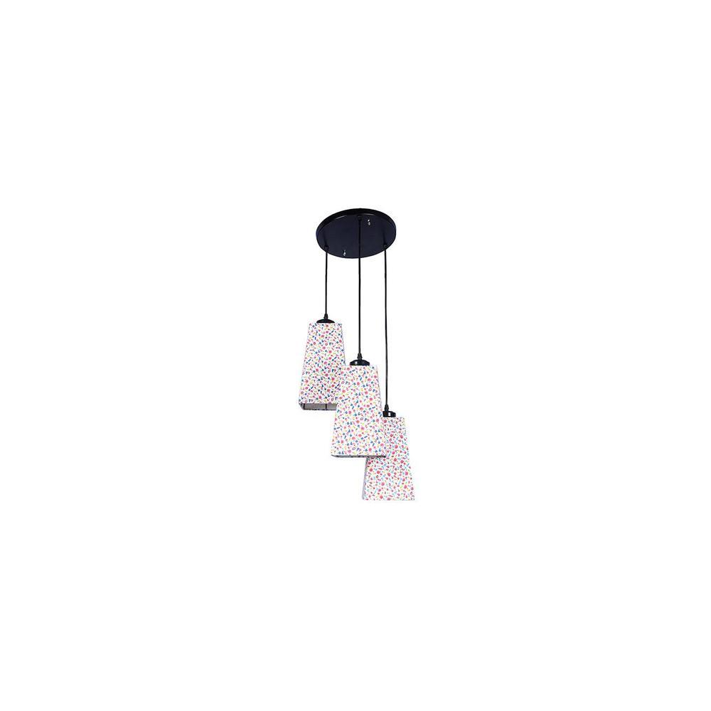 Isaias Multicolour Fabric Cluster Hanging Light