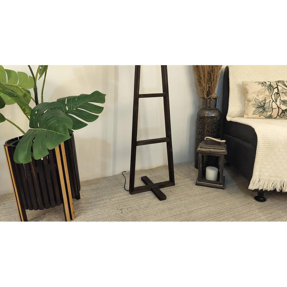 Salita Beige Jute Floor Lamp with Beige Jute Base