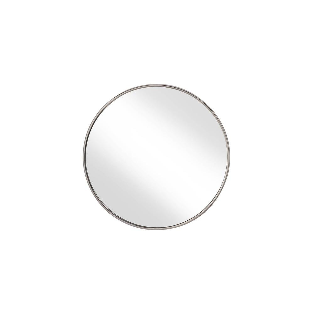 RadiantSteel Nickel Wall Mirror