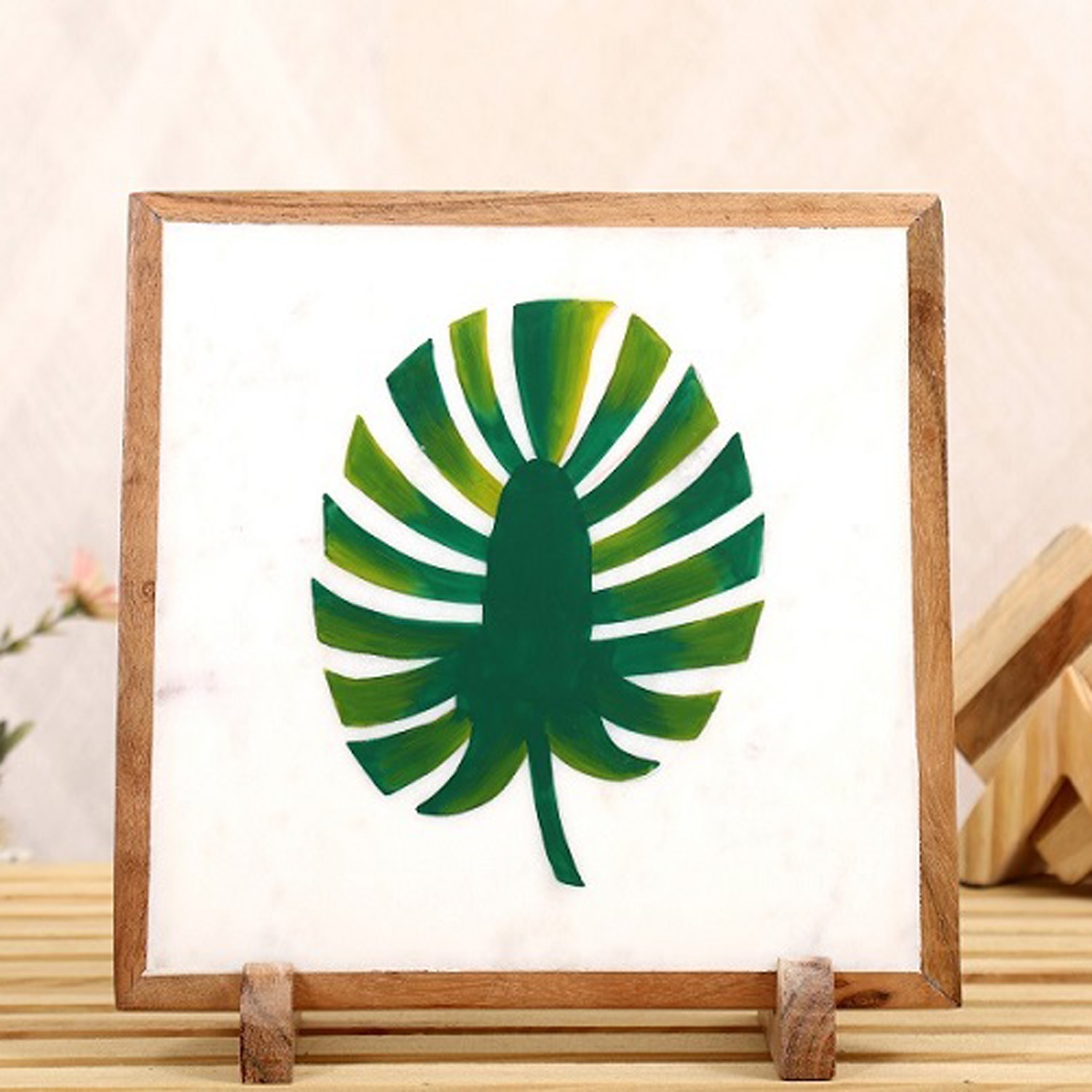 Leaf Love Marble Showpiece - Posh N Plush