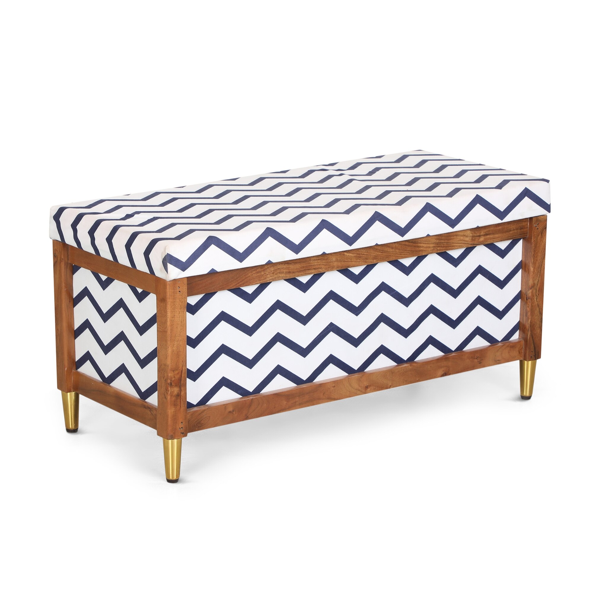 Harper Trunk Zig Zag Blue Stripes
