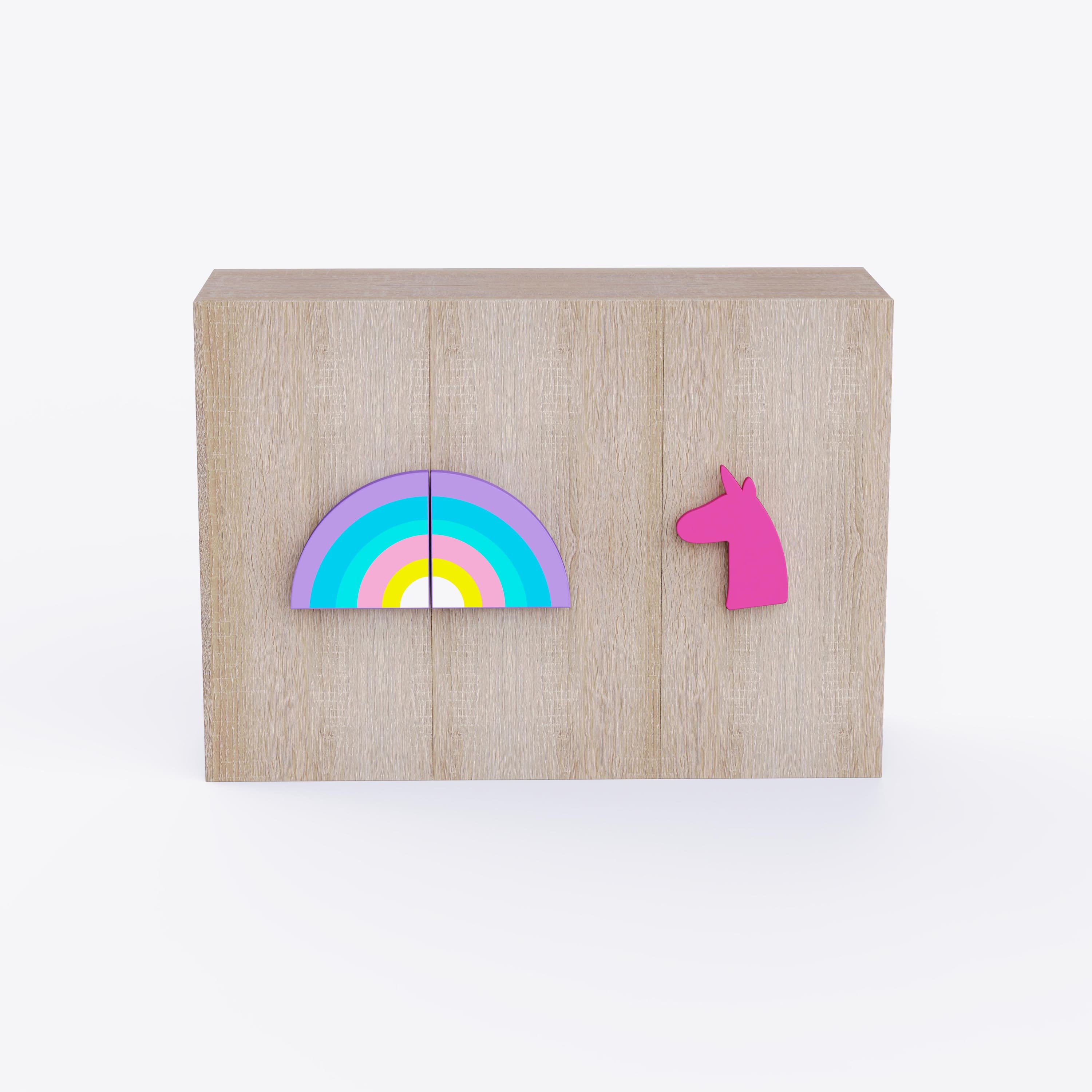 Unicorn'S Playground Cabinet Storage In Oak Colour