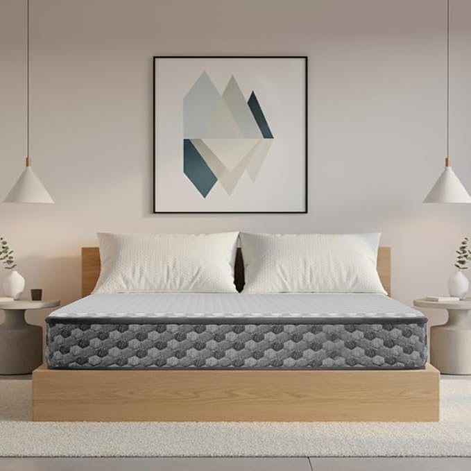 Sleepwell Star Gold, Medium Firm, Anti- Sag Tech 4 inch Single High Resilience (HR) Foam Mattress (L x W: 75 inch x 36 inch)