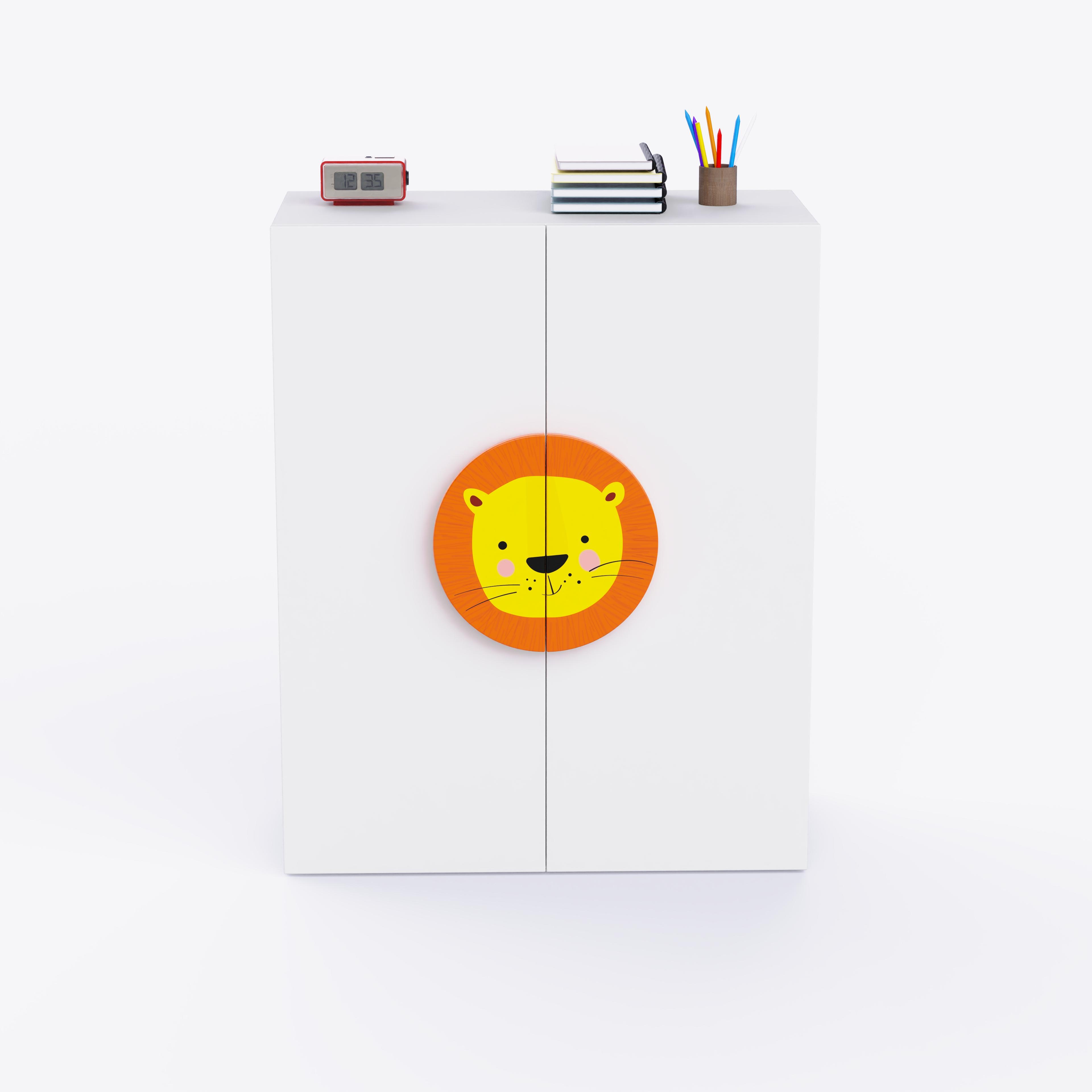 Lion'S Den Cabinet Storage In White Colour