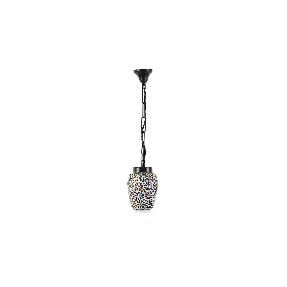 Jamison Multicolour Glass Single Hanging Light